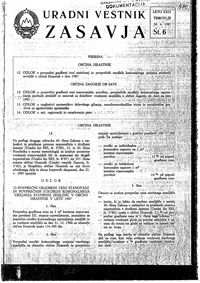 Odlok o razglasitvi spomenikov delavskega gibanja, narodnoosvobodilne vojna in socialistične graditve za zgodovinske spomenike