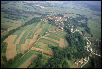 Blatna Brezovica - Vas (pogled iz zraka), fotografija