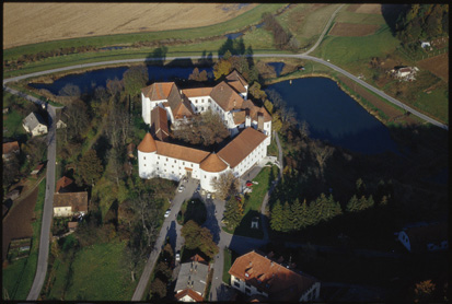 Hrastovec - Grad (pogled iz zraka), fotografija