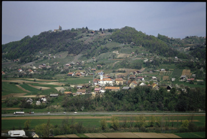 Bela Cerkev - Naselje (pogled iz zraka), fotografija