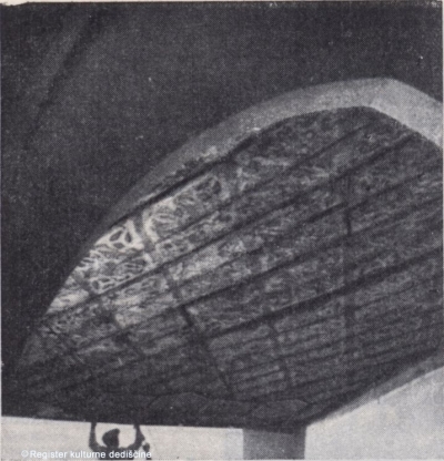 Bistrica pri Tržiču - snemanje kasetiranega slikanega stropa iz 1698 in novo odkriti gotski slikani strop v p. c. sv. Jurija