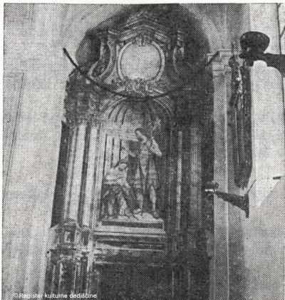 Velike Lašče - ž. c. Matere Božje, stranski oltar 