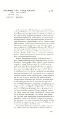 Monument to Dr. France Prešeren