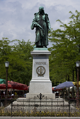 Ljubljana - Spomenik Valentinu Vodniku, pogled