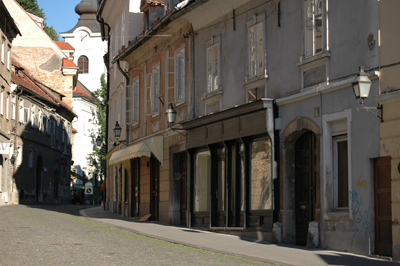 Ljubljana - Hiša Gornji trg 4, detajl pritličja