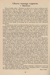 Obnova mestnega magistrata v Mariboru